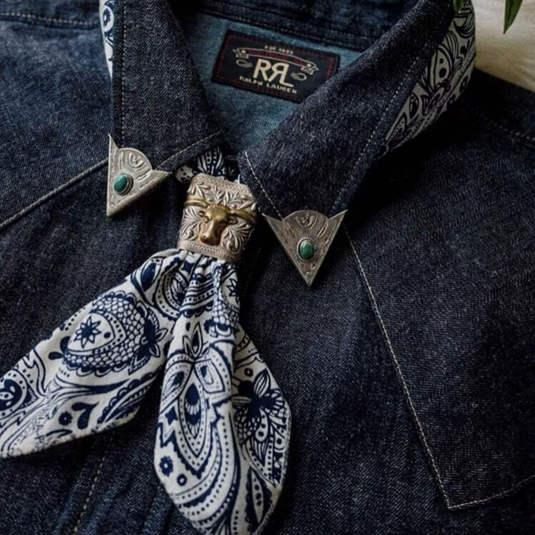 RRL - ウエスタンシリーズ 銅製シルバーメッキ ハンカチ留め RRL - ウエスタンシリーズ 銅製シルバーメッキ ハンカチ留め