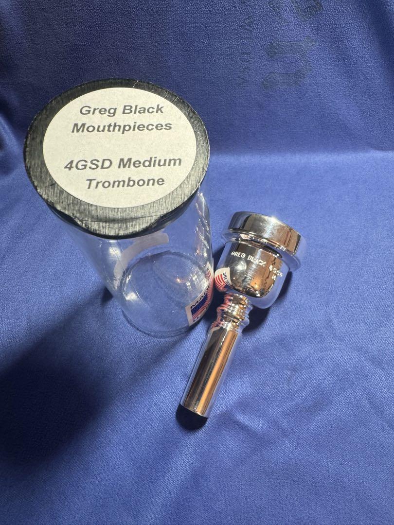 Greg Black 4GSD Medium Trombone マウスピース 4G Symphony Tenor Trombone Mouthpiece Variations – Greg