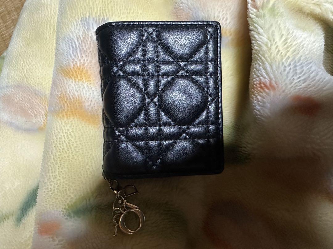 Christian Dior 二つ折り財布 黒 ディオール メンズ 二つ折り 財布 ギャラクシーレザー-スーパー