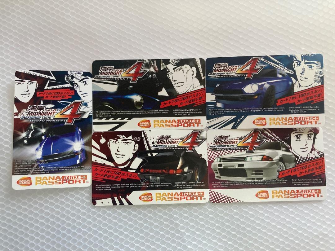 湾岸ミッドナイト4 バナパスポートカード 初回限定デザイン 5種