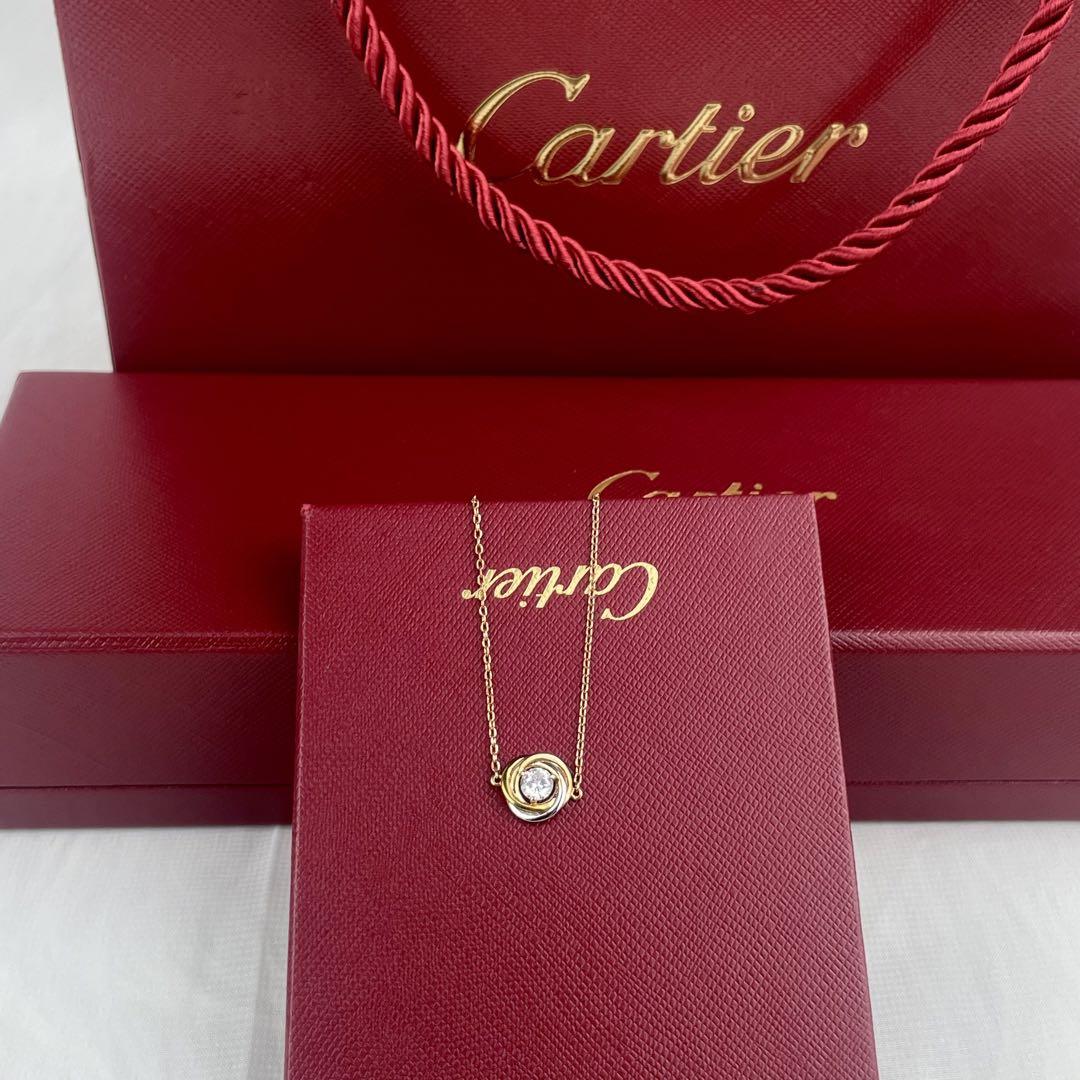 Cartier トリニティ ブレスレット チェーン 洗練ジュエリー【Cartier】Trinity bracelet, on chain diamonds