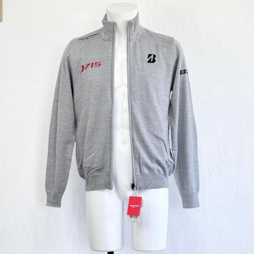 BRIDGESTONE - BRIDGESTONE GOLF ベーシックシルエット セーター グレー LL BRIDGESTONE GOLF ベーシックシルエット セーター グレー L