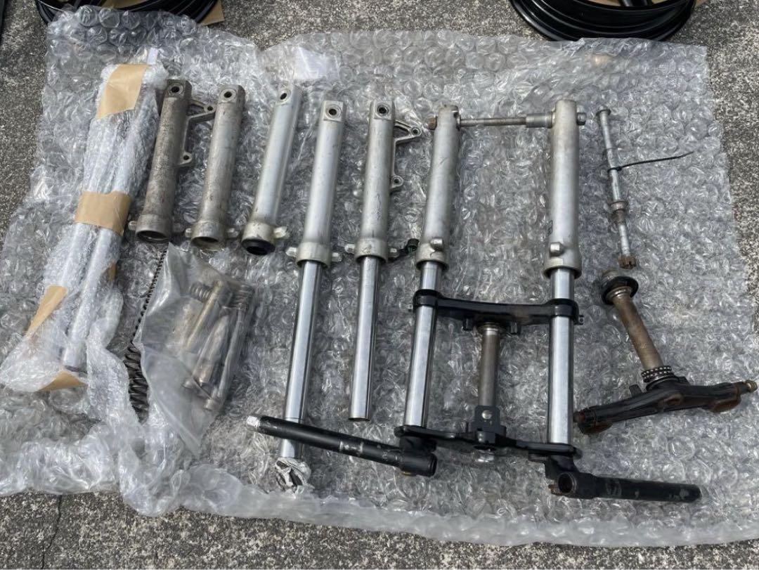nsr50 前期フロントフォークセット ハンドル一部後期パーツもあり　ジャンク nsr50 前期フロントフォークセット ハンドル一部後期パーツも