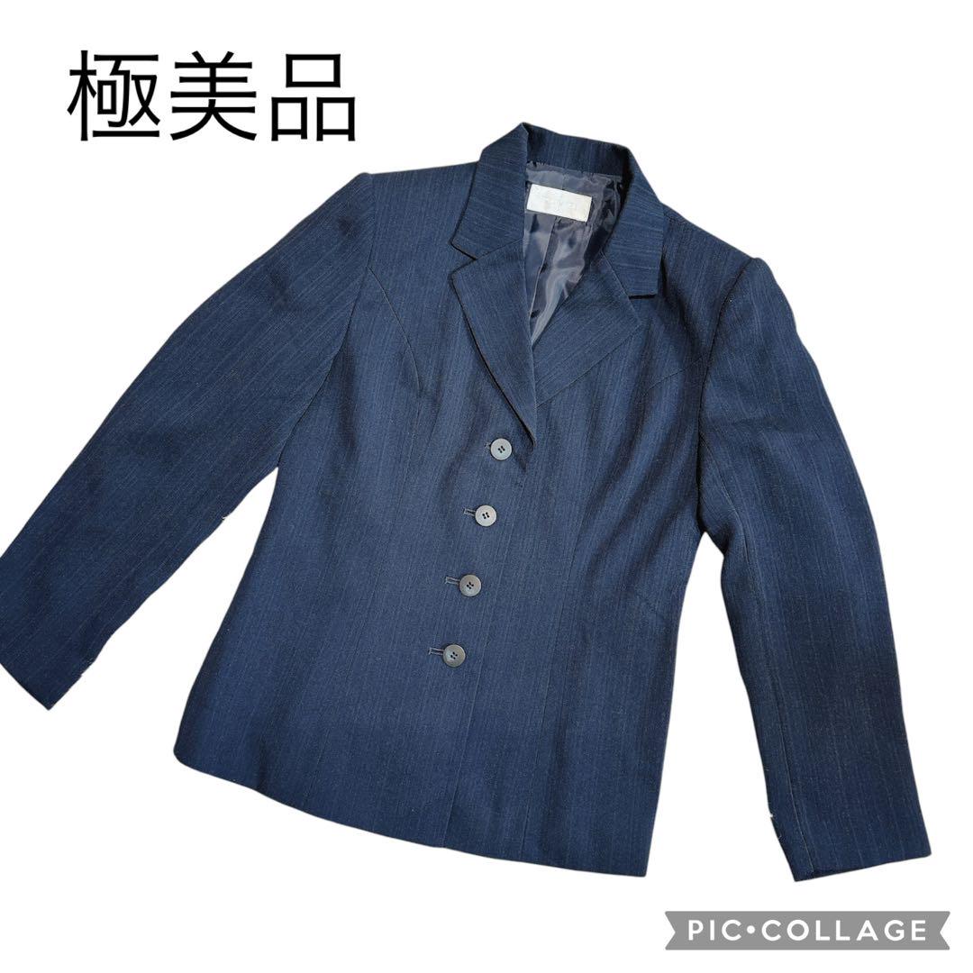 極美品 スーツ ジャケット ネイビー レディース （極美品