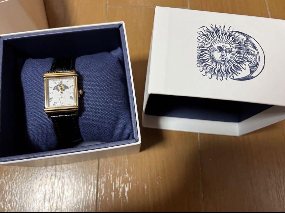 【新品未使用】Noah x Timex Sun and Moon Watch 黒 NOAH x TIMEX Collaboration Sun And Moon Wrist Watch Gold