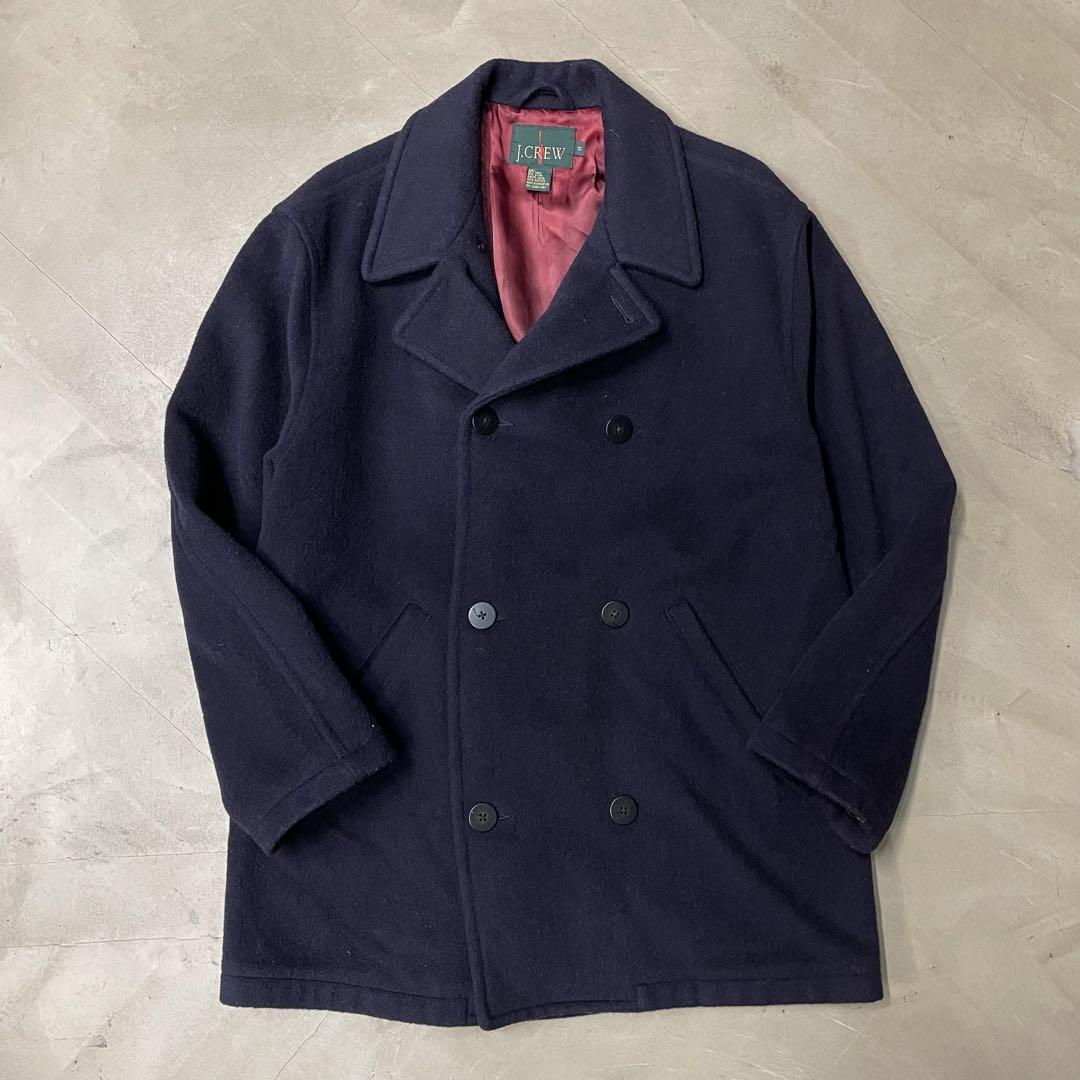 超希少 美品 80s 90s 緑タグ j.crew Pコート ネイビー M - メルカリ