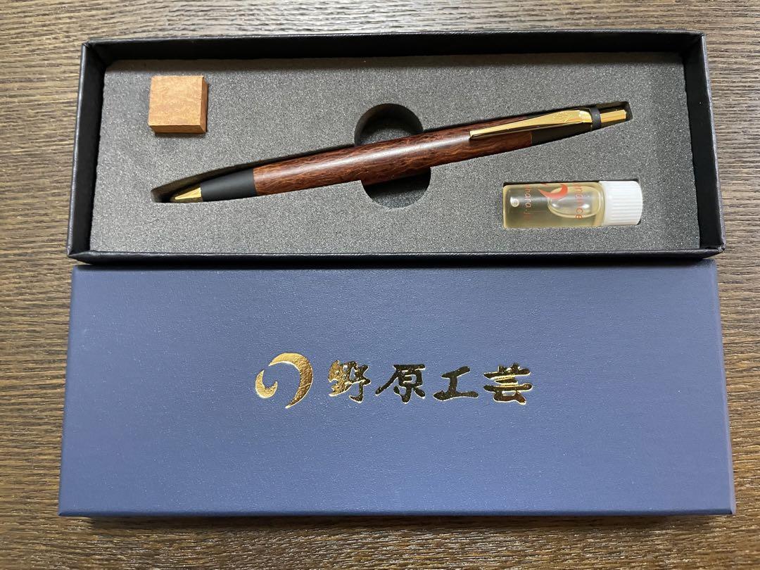 野原工芸　シャーペン　槐　固定式口金のみ　ウッドキューブなし 野原工芸シャーペン槐固定式口金のみウッドキューブなし