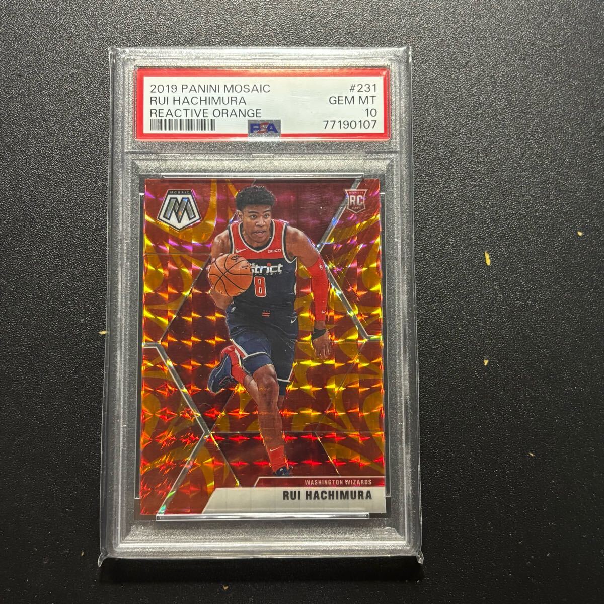 PSA 10] 八村塁 2019 Mosaic ORANGE REACTIVE ルーキーカード