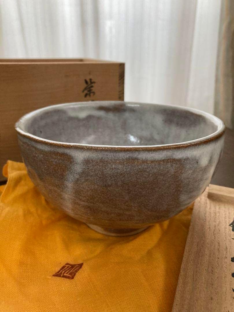 茶碗 奈良赤膚焼 大塩正人作 茶道具 （赤膚焼 大塩正人8代目