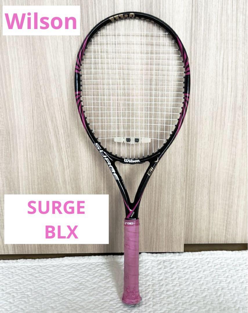 Wilsonウィルソン　テニスラケット「SURGE BLX」美品 美品】Wilson ウィルソン テニスラケット SURGE ねぇ BLX ピンク