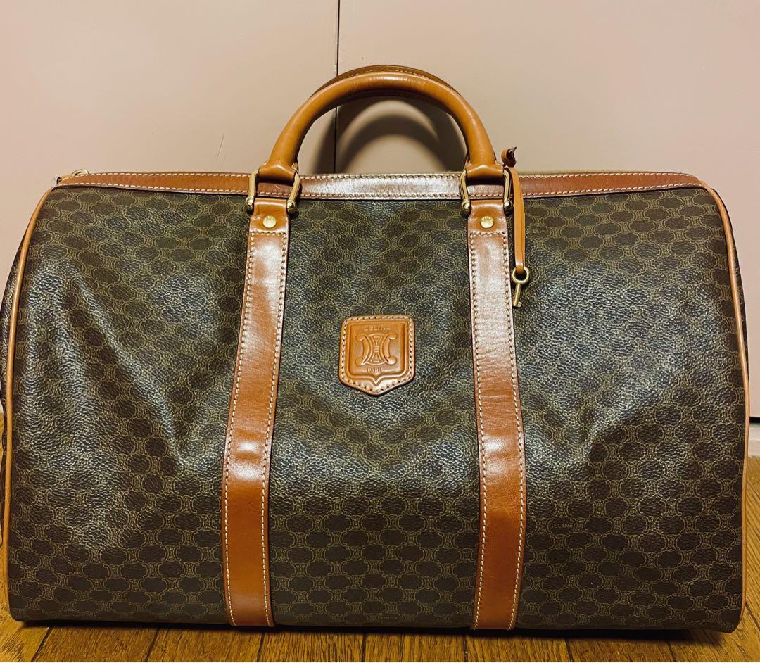 美品 CELINE マカダム柄 ビシネスバッグ 旅行カバン CELINE マカダム柄ショルダーバッグ