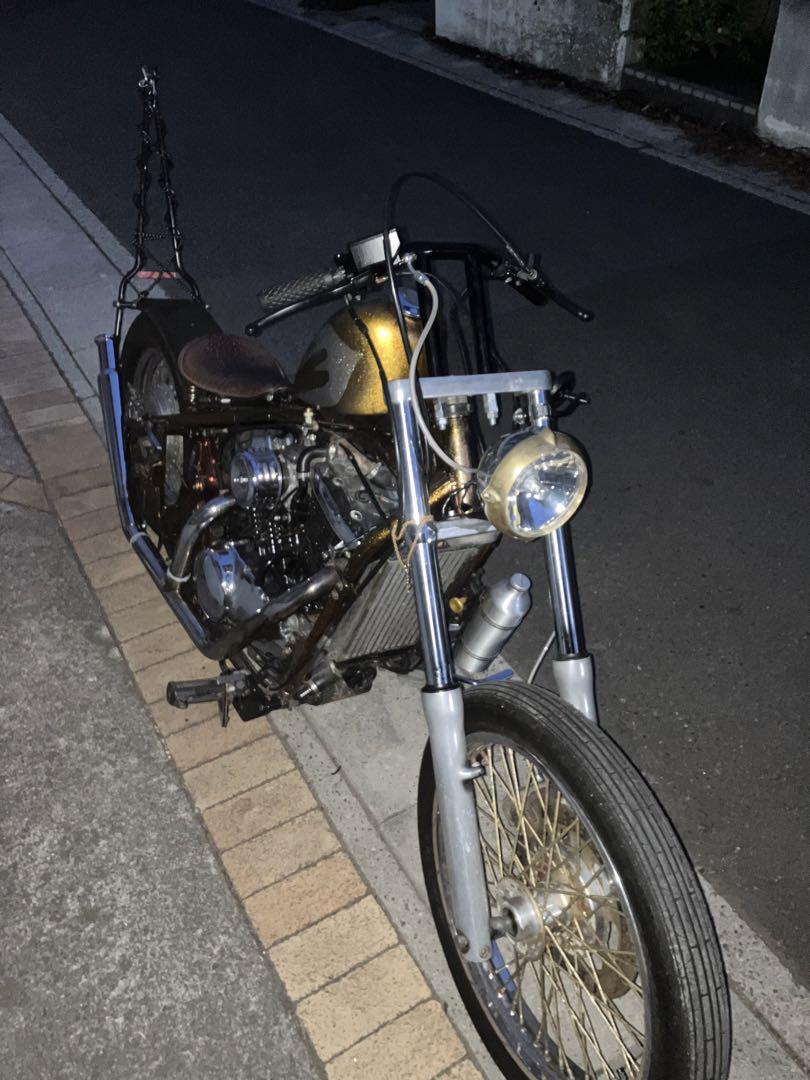 バルカン400 ワンオフマフラー トランペットマフラー（アップ