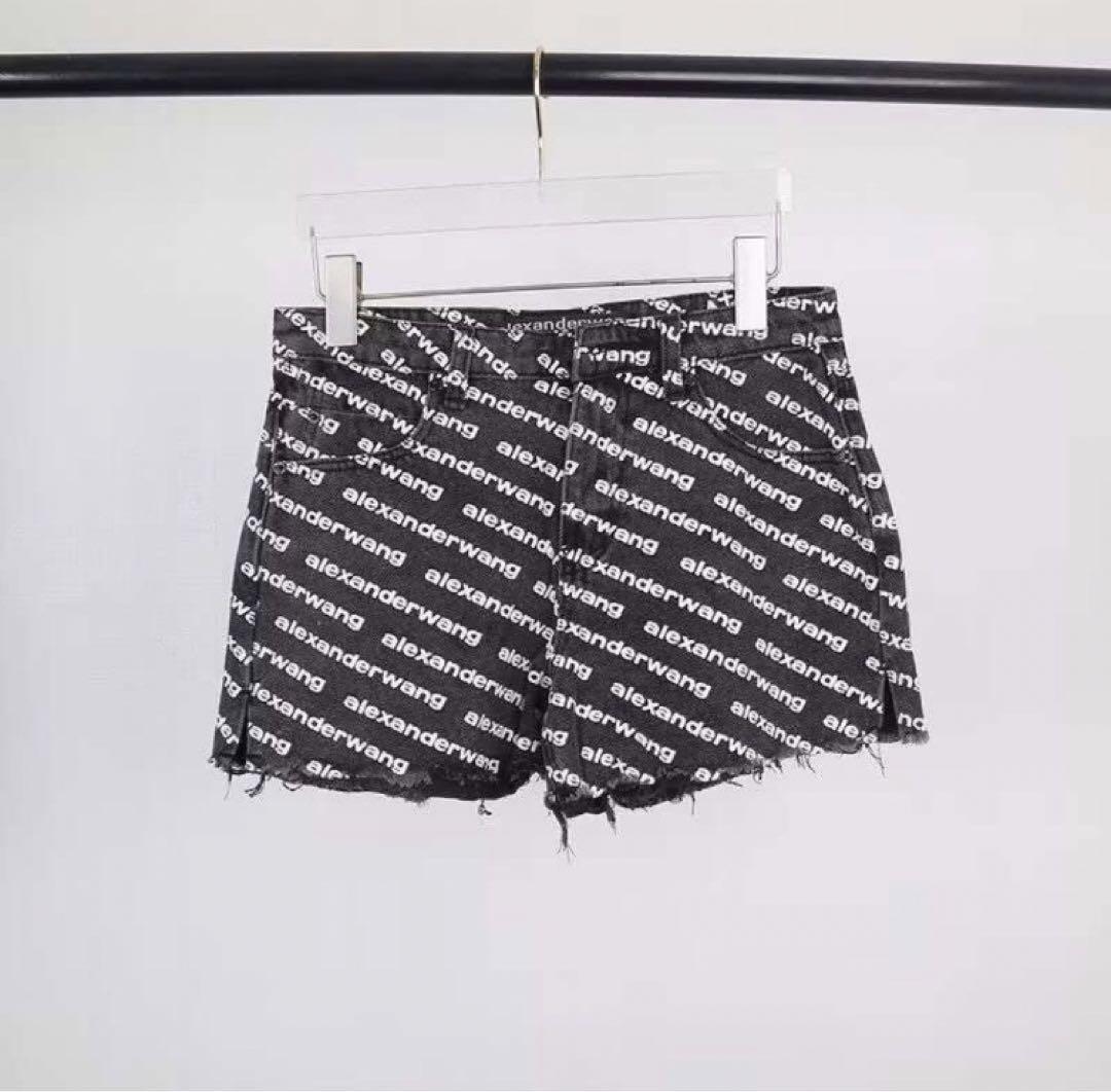 Alexander Wang アレキサンダーワン ロゴデニムショートパンツ S
