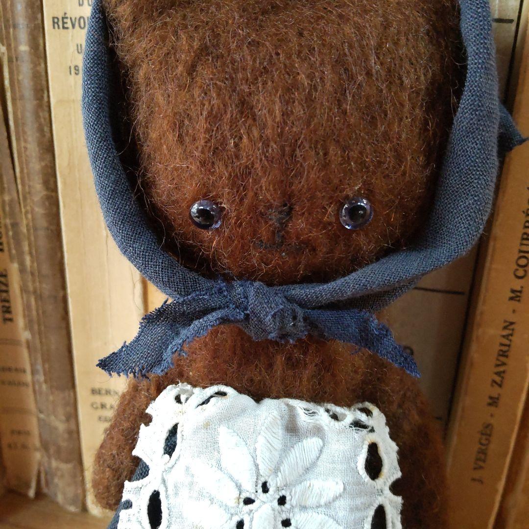 絵画作家　メリソート社　アンティークテディベア　アーティストドール　かわいいくま 🐻メイちゃん ✖︎ ❤️ミャクミャク #bellsroom #ぬいぐるみ