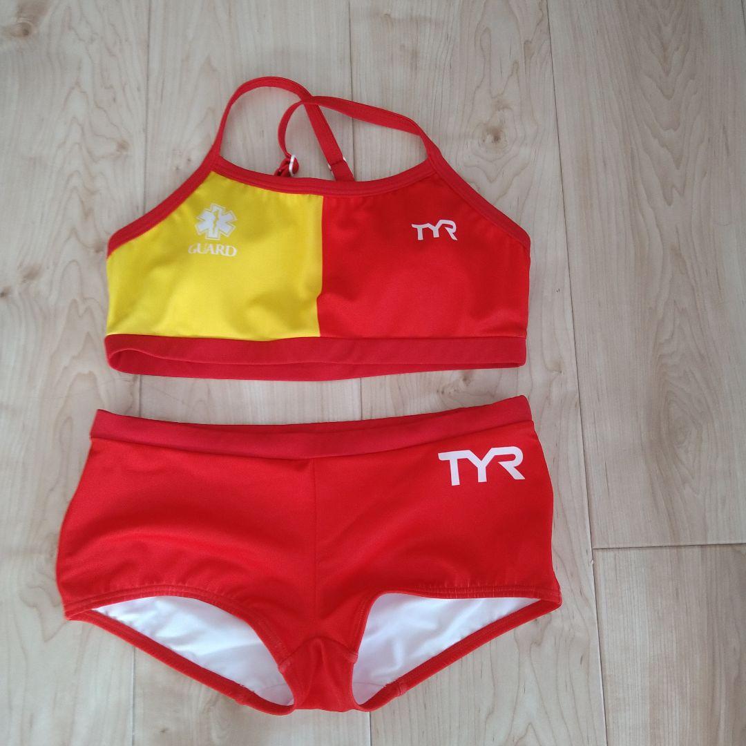 TYR競泳水着 ビキニ ライフガードモデル 赤色中古 Sサイズ m32435052274_1.jpg?1723256478