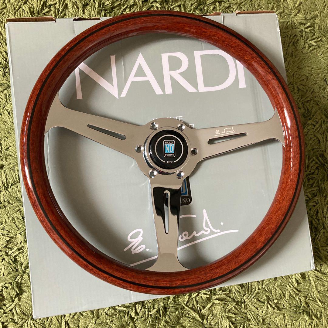 【大特価セール】NARDI ナルディクラシック ウッド ステアリング 14インチ 年末大特価】ナルディ（NARDI）クラシック ウッドステアリング
