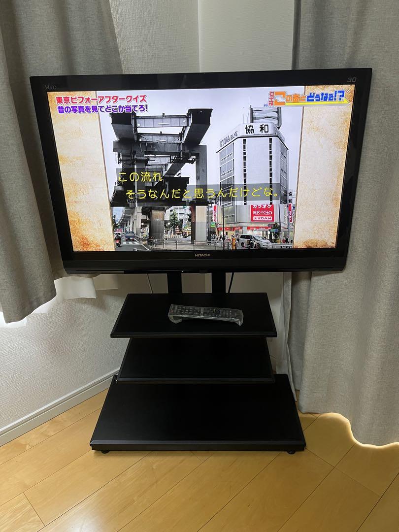 Wooo L37-V09 HITACHI / 2011製 テレビスタンド付き（日立 液晶