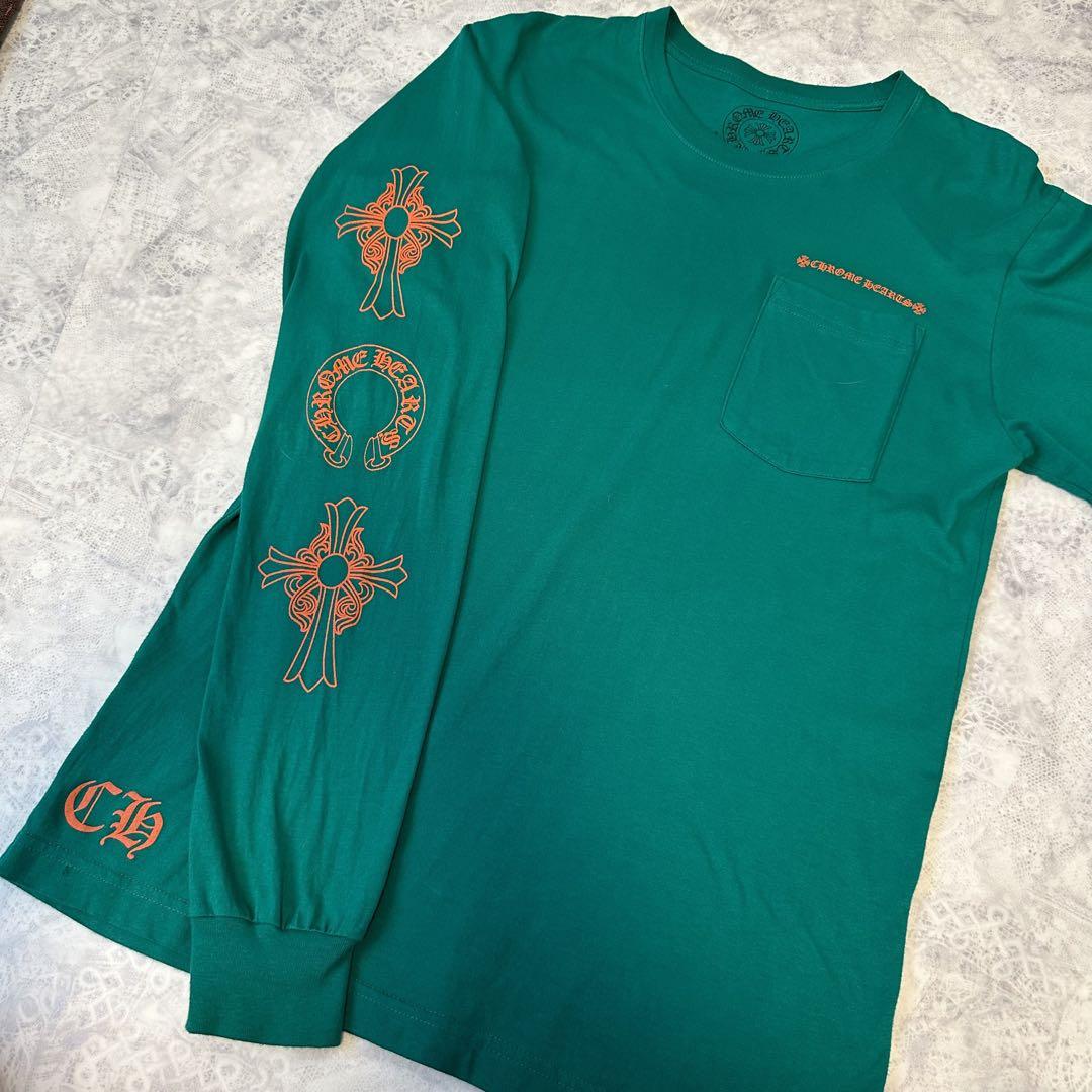 CHROME HEARTS ラスベガス限定　ホースシュー　ロンt tシャツ M chrome-hearts-horseshoe-logo-