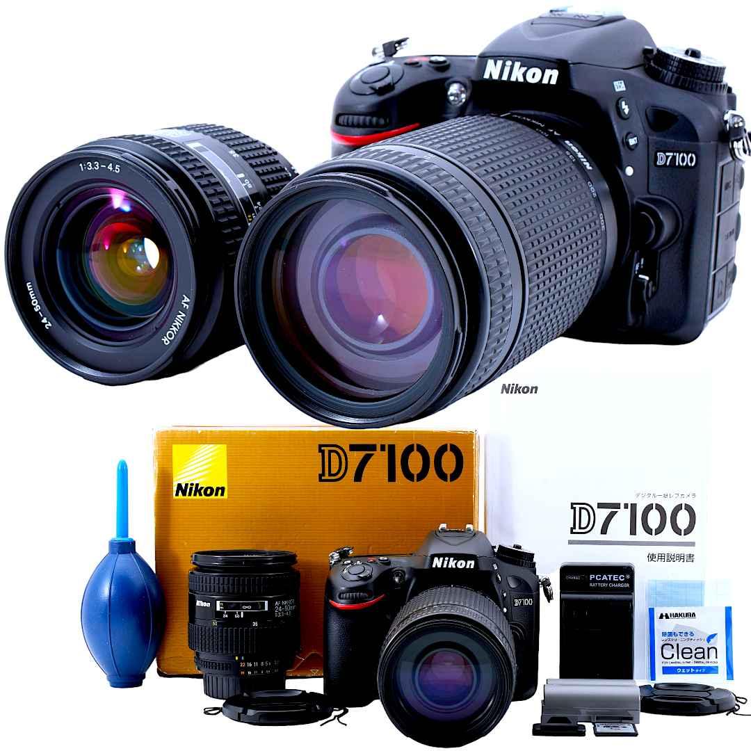 ⭐️レンズ2本⭐️iPhone転送OK⭐️Nikon D7100⭐️ Nikon D7100 ダブルレンズキット iPhone転送OK #7379（ニコン