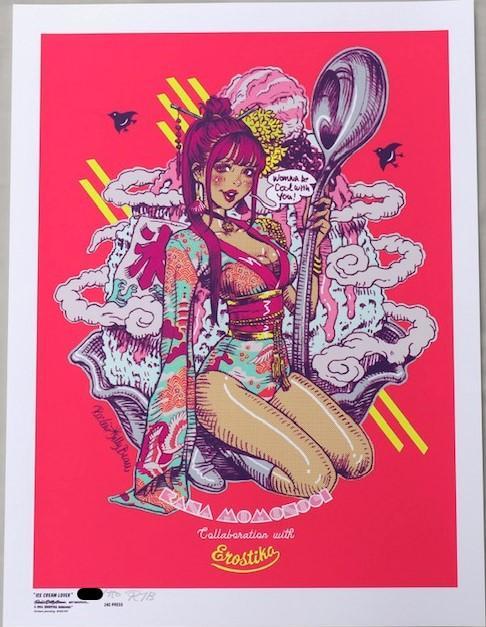桃乃木かな x Rockin'Jelly Bean” ロッキンジェリービーンズ 桃乃木かな x Rockin'Jelly Bean” Silk Screen Print 2. – EROSTIKA