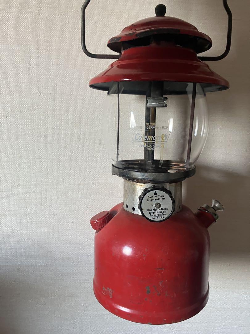 ★ 新品、入手困難！！コールマン 赤ランタン 200A 76/6 箱付 ★ Coleman シングルマントル レッド ランタン 200A 1976年9月製