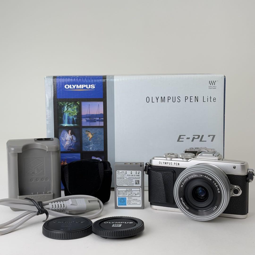 オリンパス ペン OLYMPUS PEN E-PL7レンズセットブラック 076