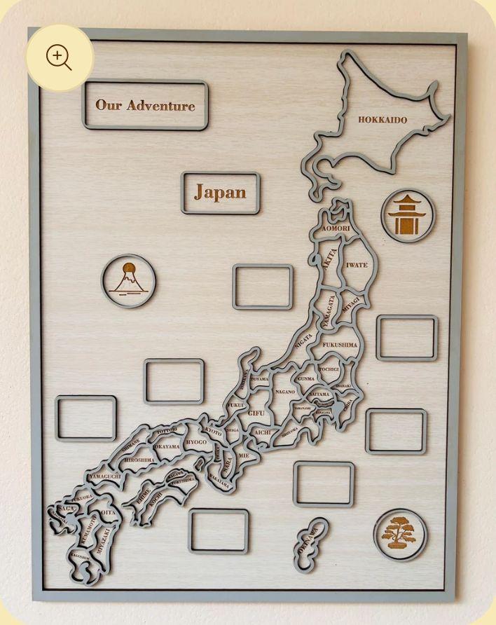 日本地図 フォトフレーム （日本地図/アルバム/写真/パズル
