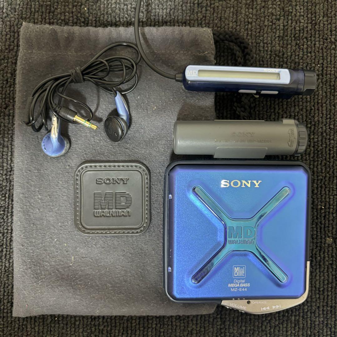 SONY MD WALKMAN ソニー MDウォークマン MZ-E44 ブルー（SONY MD