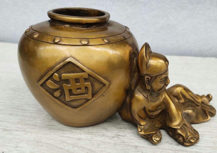 銅器 将軍缶 龍鳳呈祥 物置缶 茶葉缶 工芸品 置物 銅器 将軍缶 龍鳳呈祥 物置缶 茶葉缶 工芸品 置物