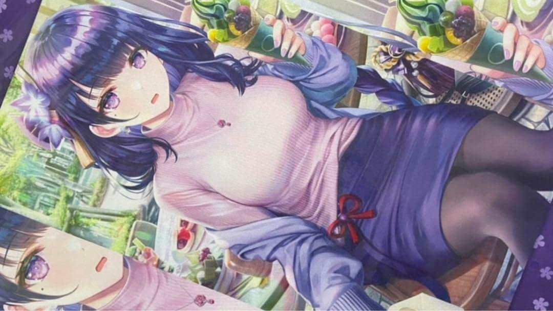 雷電将軍 プレイマット 原神 私服姿 torino 稲妻（フラワー