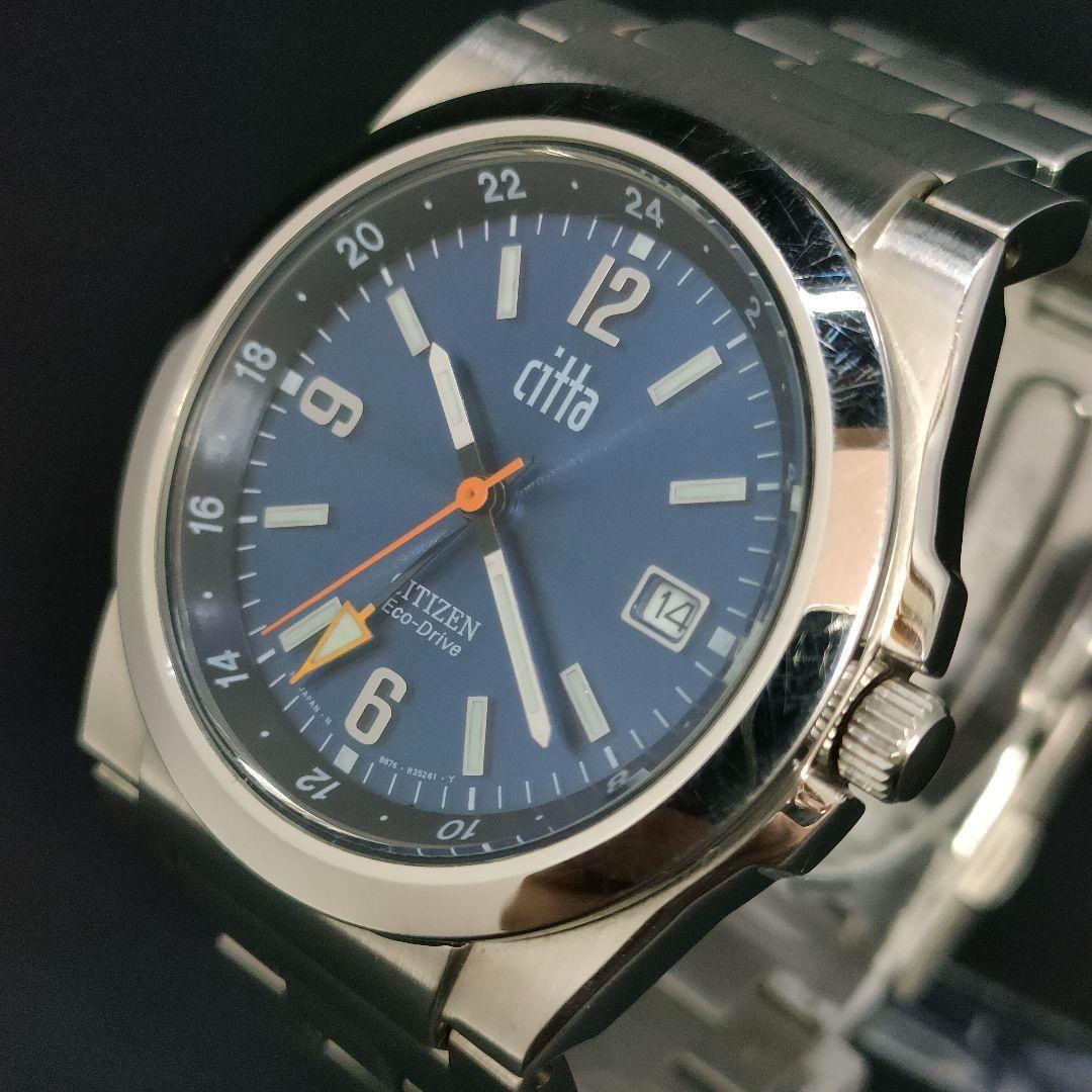 極美品　稼働品　CITIZEN　シチズン　チッタ　ブルー　シルバー　ソーラー時計 シチズンコレクション CITIZEN COLLECTION CITIZEN COLLECTION
