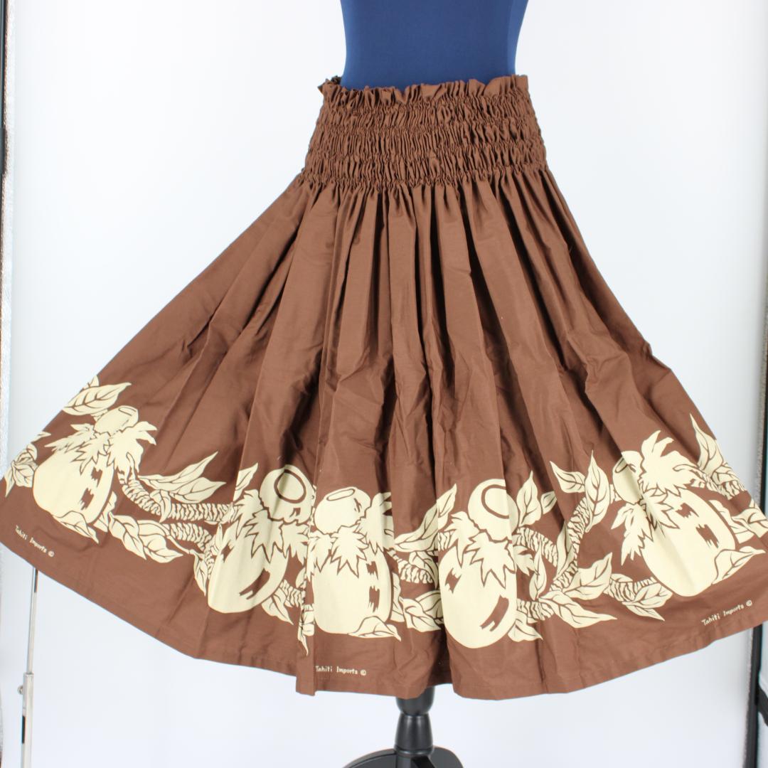 極美品 フラダンス用衣装 TAHITIIMPORTS製】ブラウン