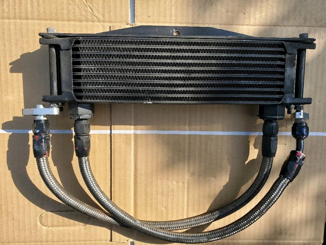 cbx400fオイルクーラー ラウンドオイルクーラーサイド回しブラック / パステルロード