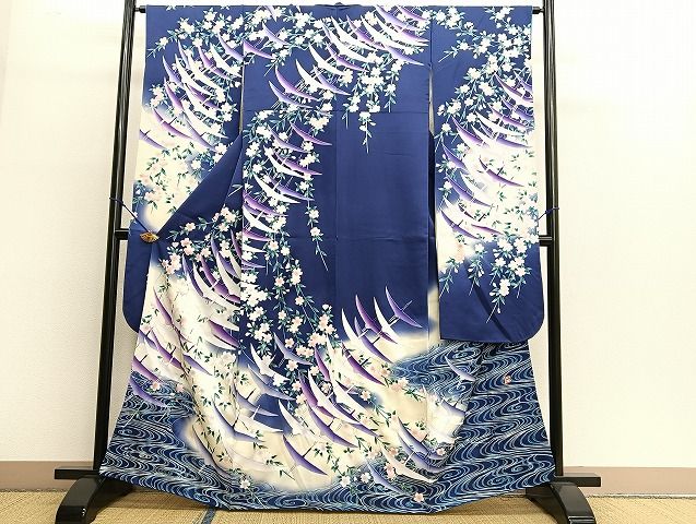 正絹振り袖 　秋山庄太郎落款 Yahoo!オークション -「秋山庄太郎 着物」の落札相場・落札価格