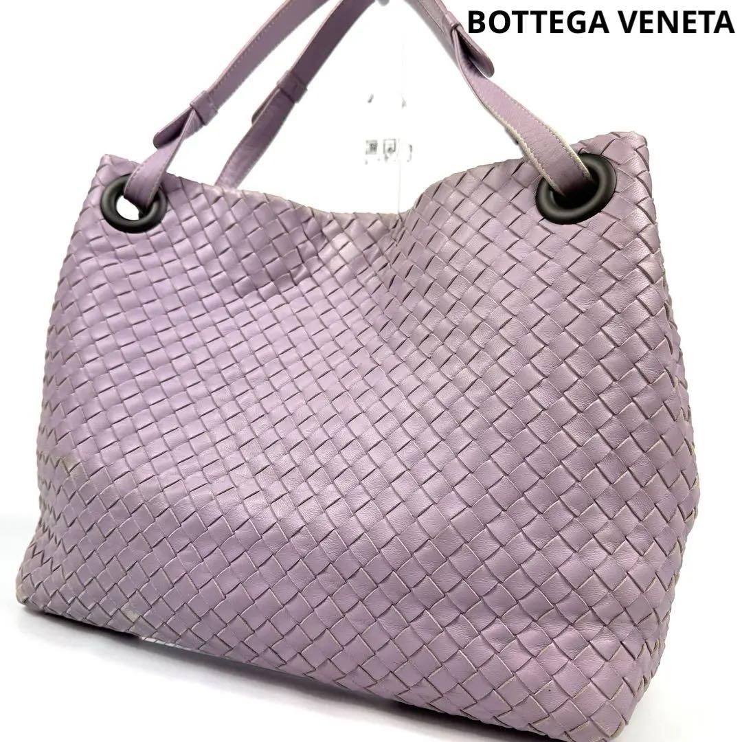 【希少】 ボッテガヴェネタ イントレチャート ガルダバッグ ラージ ハンドバッグ BOTTEGA VENETA 激レア未使用 ボッテガ ヴェネタ イントレ