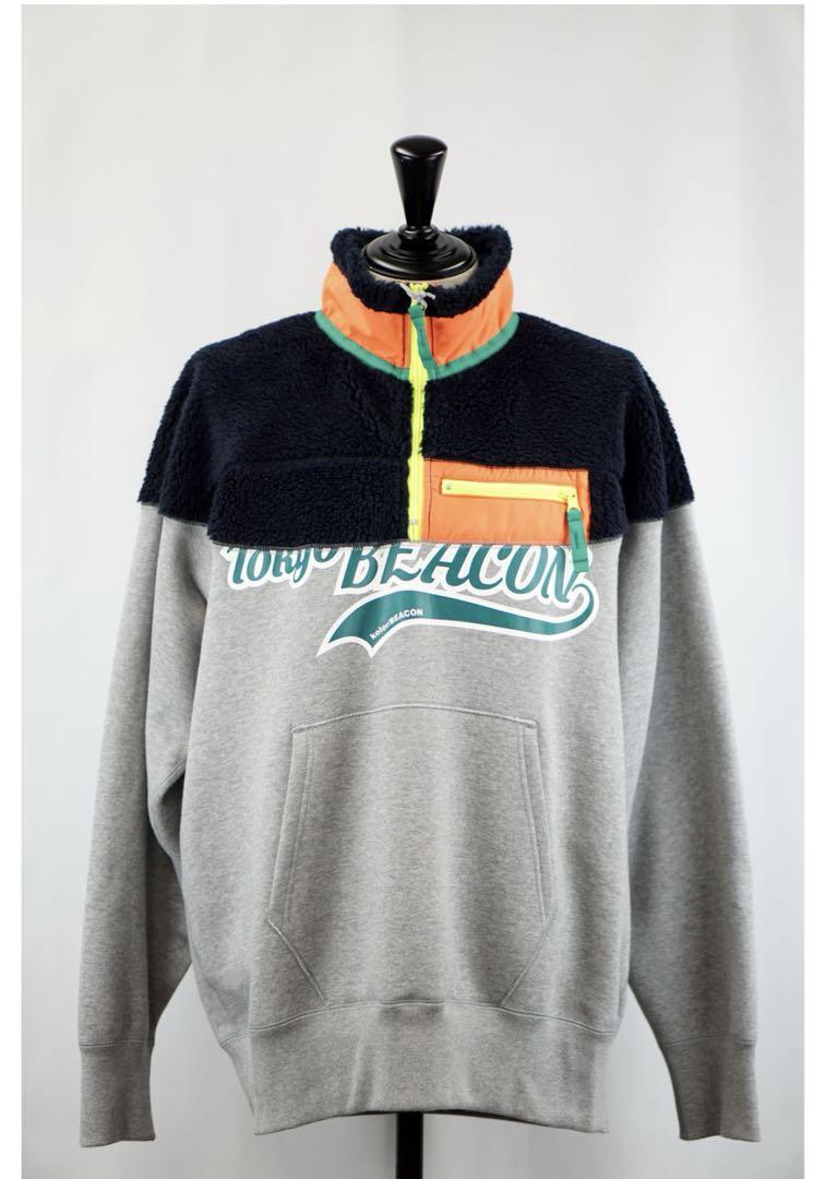 kolor beacon ボアスウェット kolor BEACON カラービーコン ボアスウェット グレー（カラー