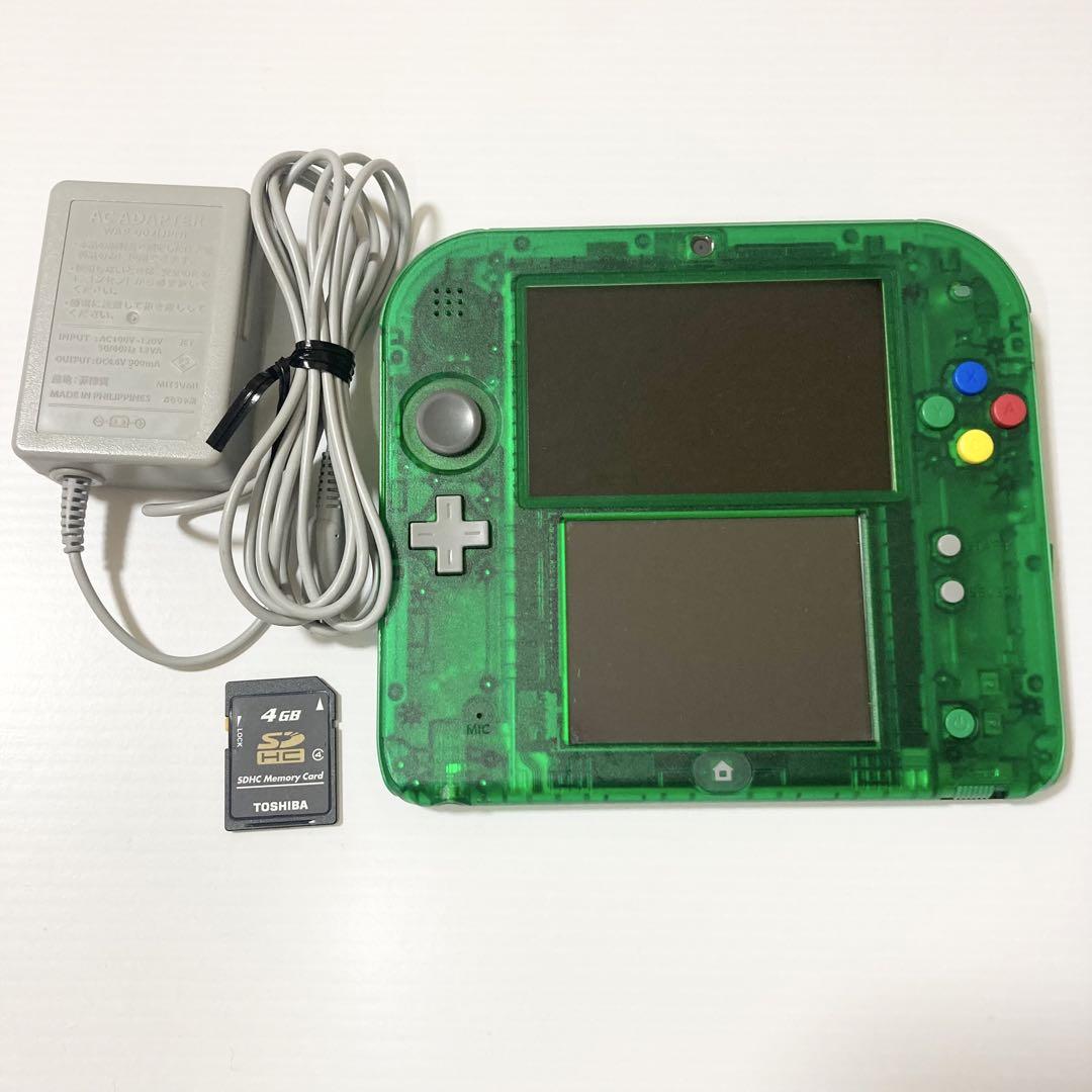 2DS 本体 クリアグリーン ポケモン 緑 （廉価版3DS