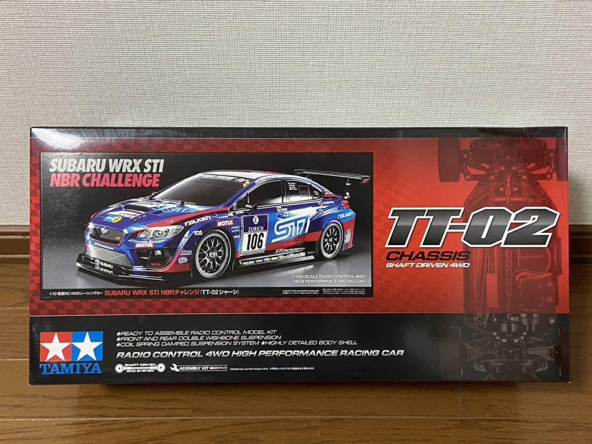 タミヤ　電動ラジコンTT-02 スバル　WRX STI NBRチャレンジ 1/10RC XB(完成モデル) SUBARU WRX STI NBRチャレンジ (TT-02