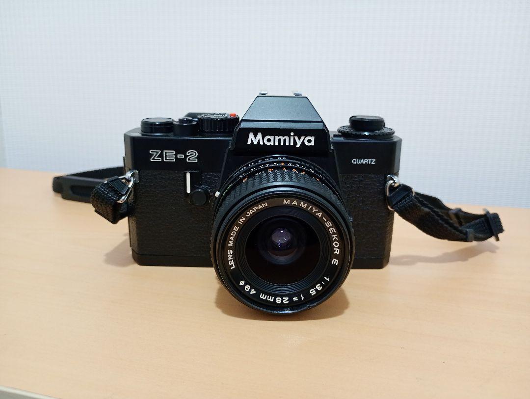 Mamiya ZE-2 一眼レフカメラ ジャンク品 レンズ28mm f/3.5付
