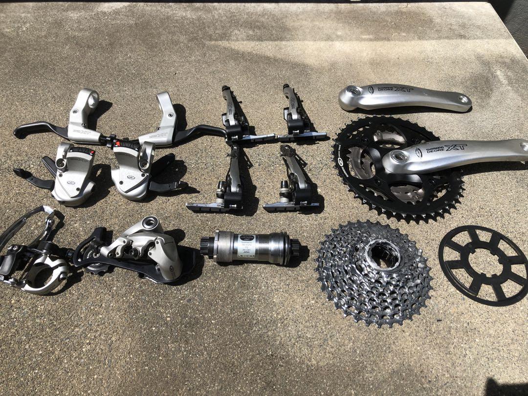 SHIMANO DEORE XT コンポセット ほぼ未使用品 SHIMANO DEORE XT コンポセット（Vブレーキ） （シマノ・Deore