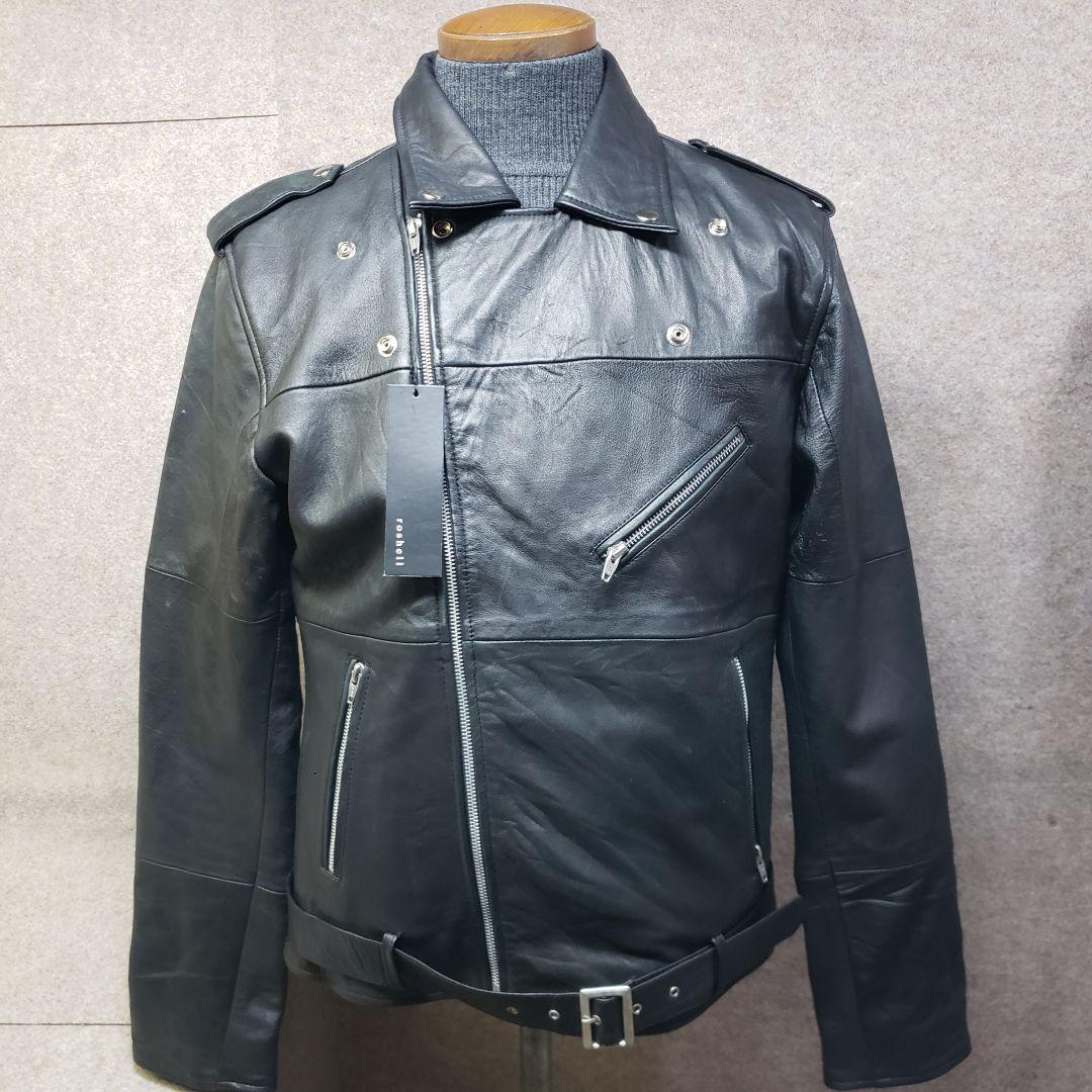 ロシェル 本革 レザージャケット ライダース XL u6551c ロシェル 本革 レザージャケット ライダース XL u6551c