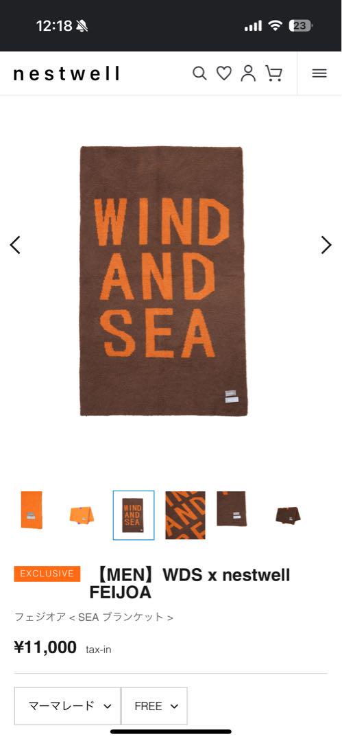 WDS x nestwell FEIJOA SEA ブランケット WDS x nestwell FEIJOA SEA ブランケット（【MEN】WDS x