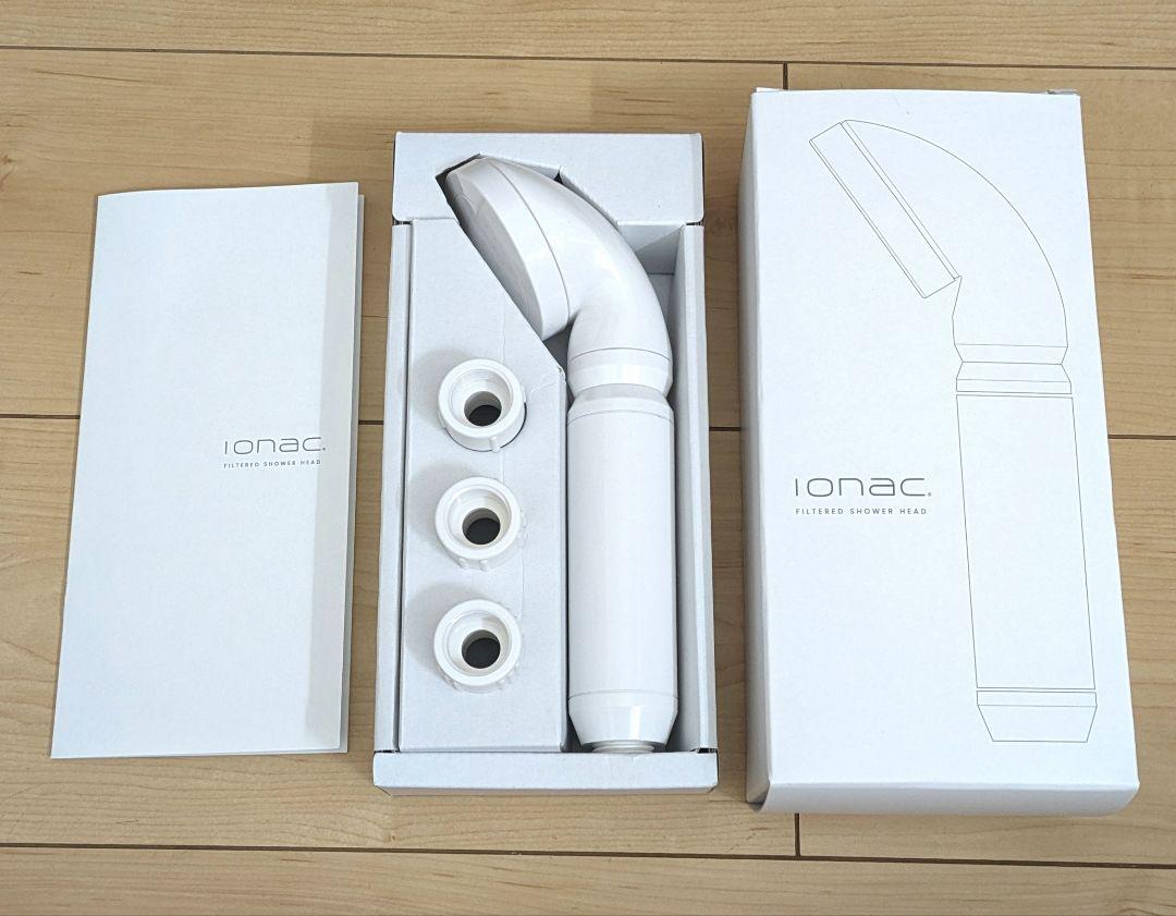 IONAC シャワーヘッド ホワイト 本体（軟水シャワーイオナック）