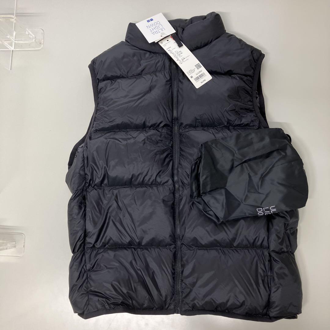値札あり】UNIQLO ULTRA LIGHT DOWN ベスト M ブラック