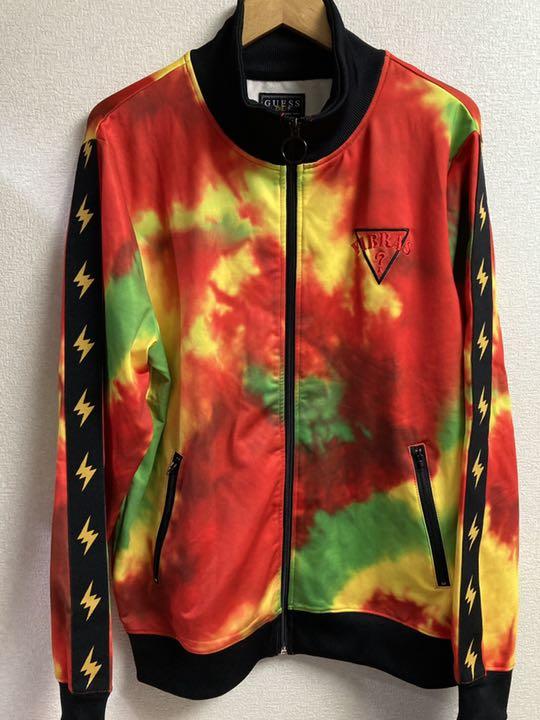 GUESS×J balvinコラボ トラックジャケット S タイダイ ジャージ