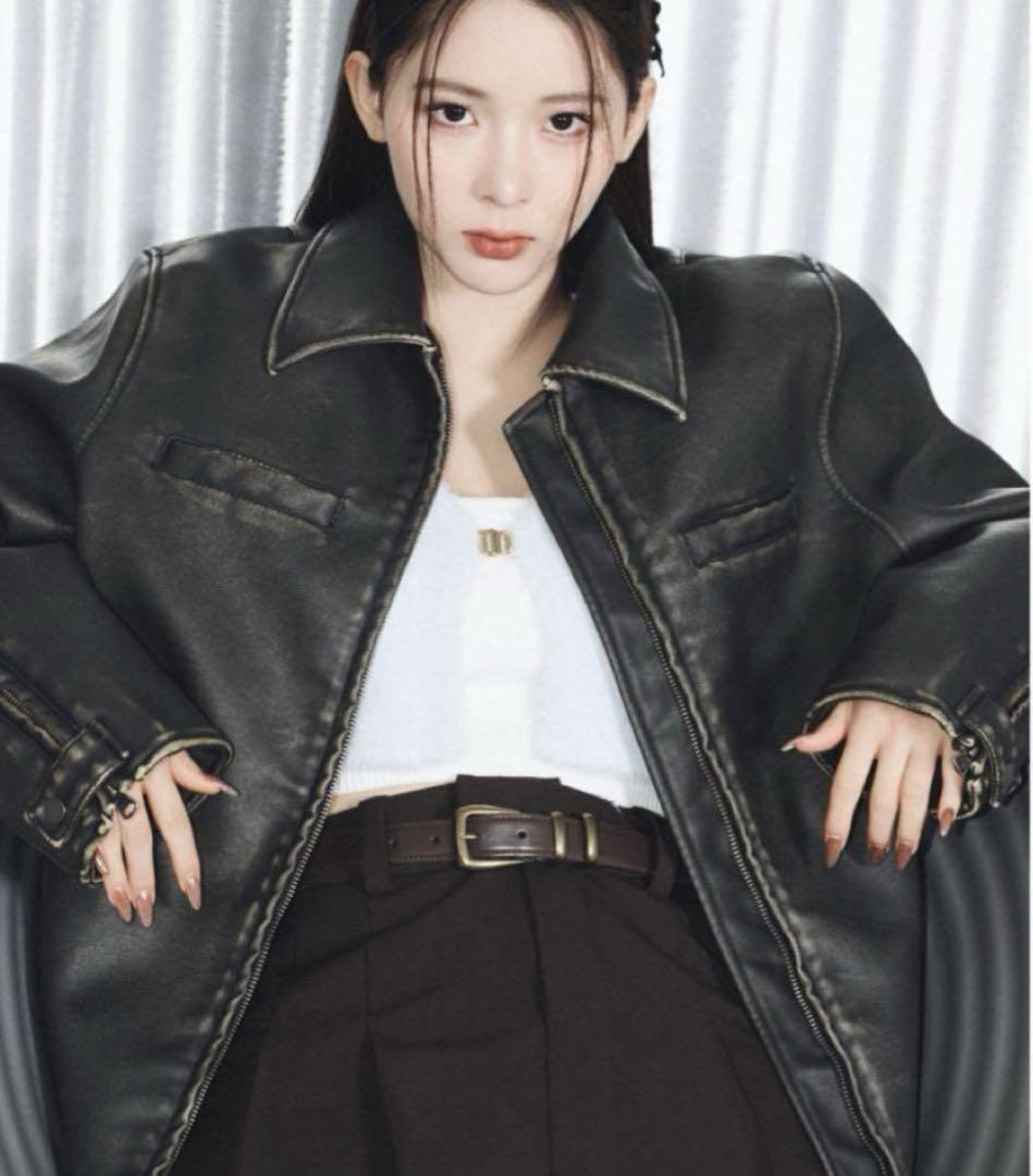 SLY - MICHIXSLY F／LEATHER ジャケット♡ブラウンの通販 by n&k