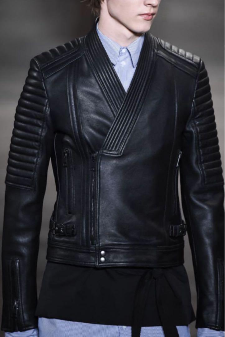 DIESEL BLACK GOLD ラムレザーライダースジャケット グレージュ DIESEL ディーゼル ブラック ゴールド ラムレザー 羊革 レザー