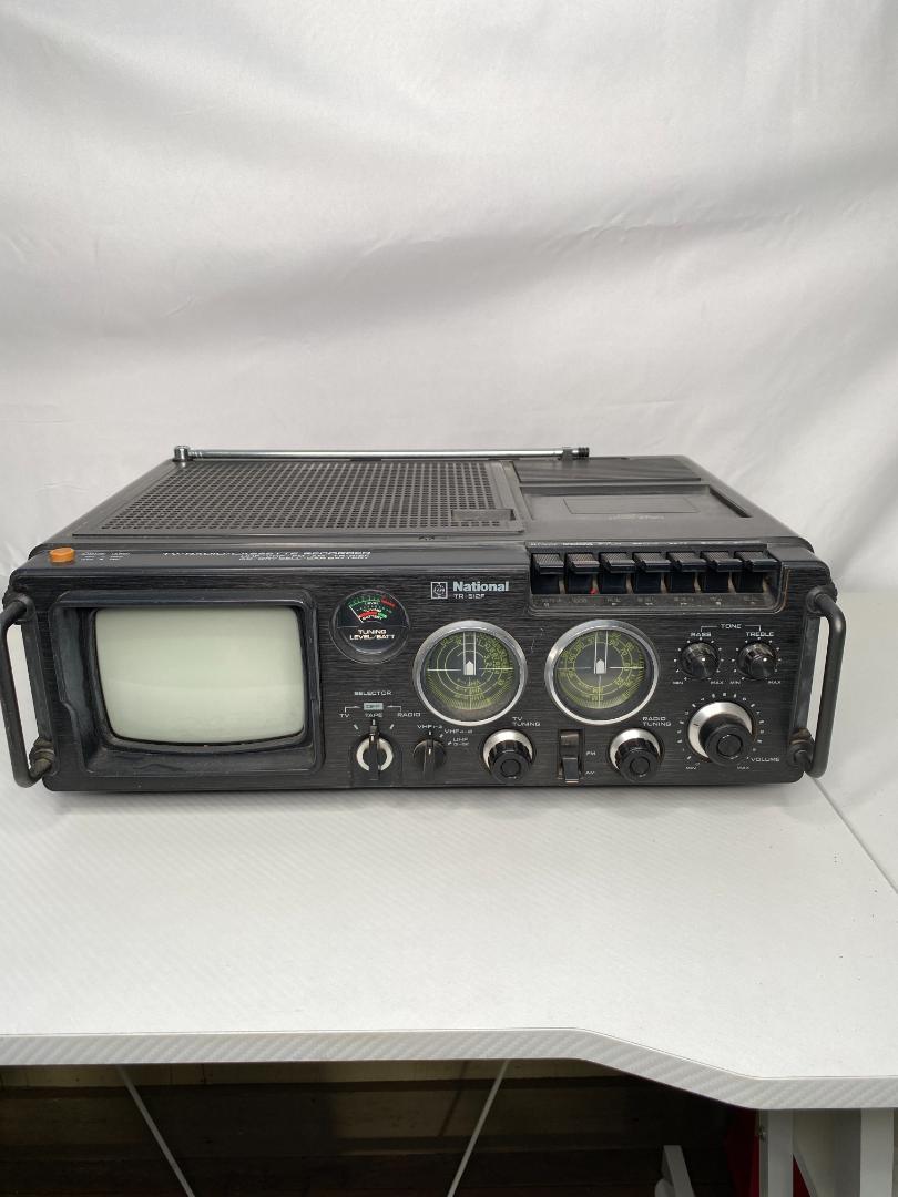 National テレビ付きラジカセ TR-512F 77年製 a0163 National テレビ付きラジカセ TR-512F 77年製 a0163（National