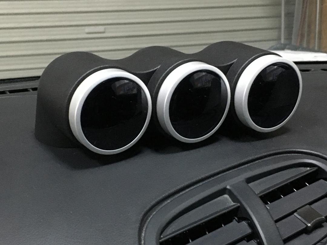RX-7 FD3S専用 下回り 60φ 3連メーターフード ボルトオン Defi等に