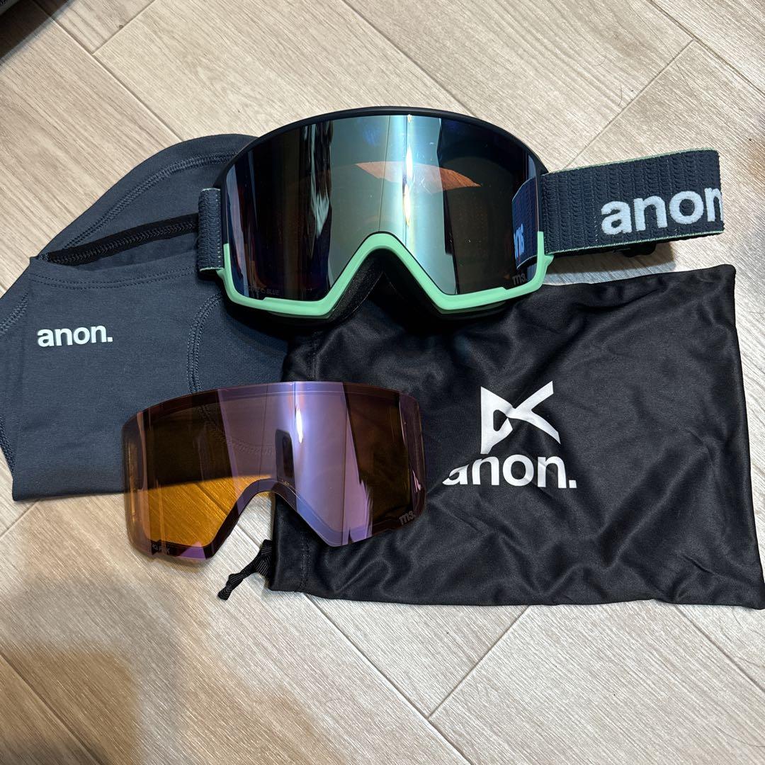 anon m4 スペアレンズ付き　ゴーグルケース付き anon m4 スペアレンズ付き ゴーグルケース付き anonのゴーグル